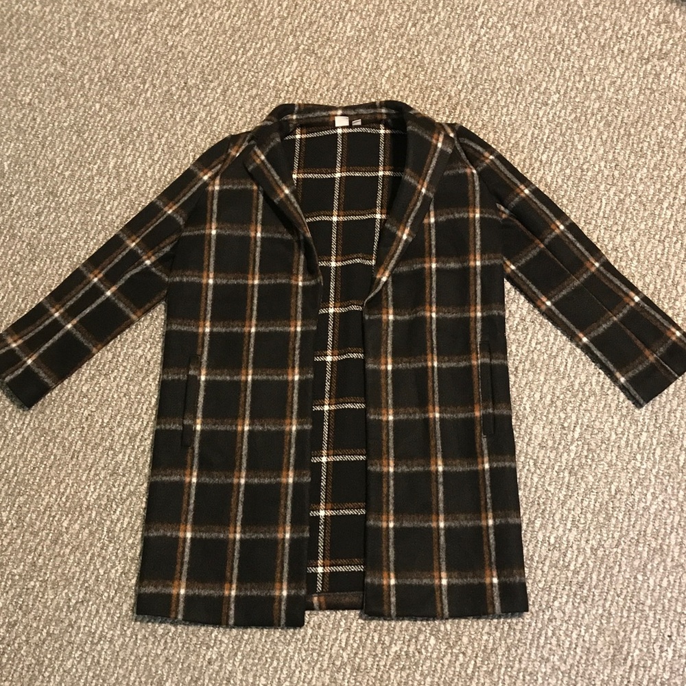 Stylish long black coat